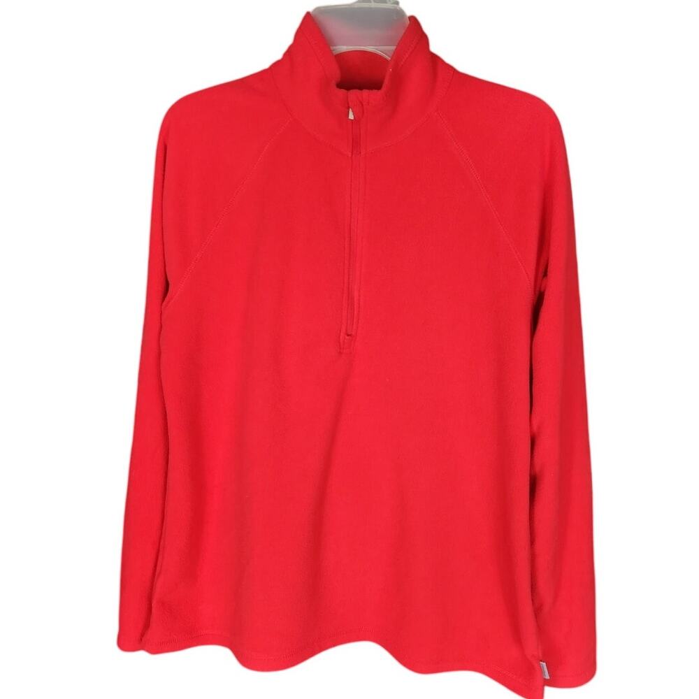 Eddie Bauer fleece quarter zip women's large